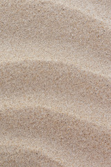 closeup of undulations of the beach sand