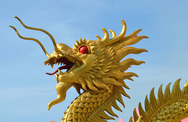 Chinese style dragon statue