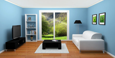 maison appartement salon 3D