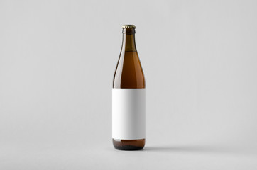 Beer Bottle Mock-Up - Blank Label