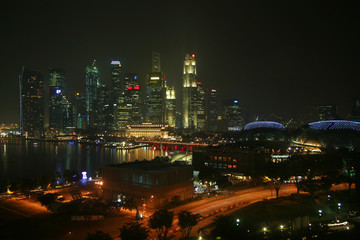 Fototapeta na wymiar Singapore by night