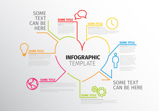 Heart Infographic Layout