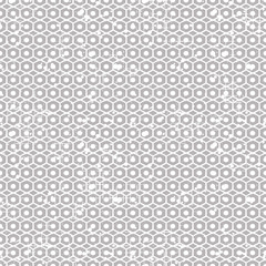 Seamless vector grunge pattern. Creative geometric background with screw nut. Grunge texture with attrition, cracks and ambrosia. Old style vintage design. Graphic vector illustration.