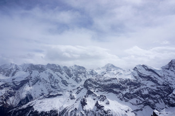 panorama view of schilthorn mountain switzerland
