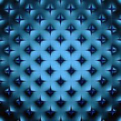 Abstract blue geometrical background. 3D render