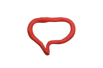 plasticine speech bubble