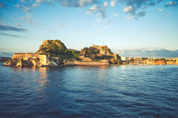 Fototapeta na wymiar Old fortress of Corfu island, Greece