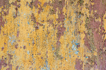 multicolor aged paint on wooden door grunge texture