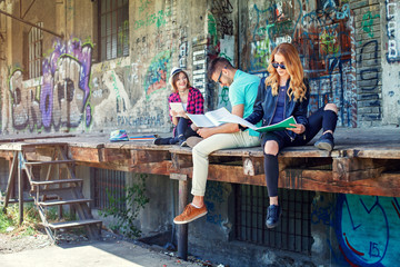 Students outdoors