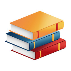 stack book literature learning study vector illustration