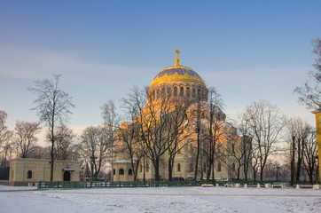 Naval cathedral in Kronshtadt