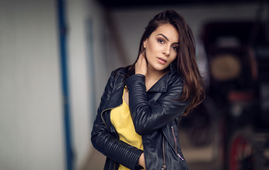 Portrait of an attractive woman in natural light