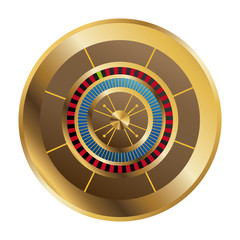casino gambling roulette wheel playful vector illustration