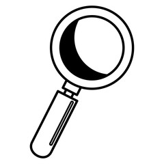 search magnifying glass icon vector illustration design