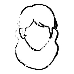 beautiful and young woman character vector illustration design