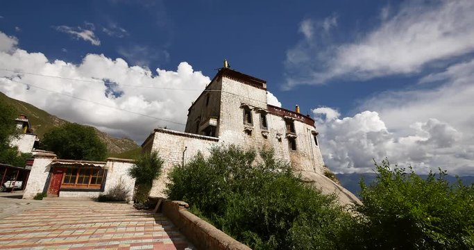4k lhasa pabangka temple,Tibet.