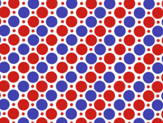 Red, White and Blue Dots