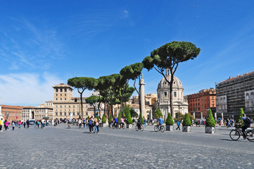 Naklejka premium Roma, via dei Fori Imperiali