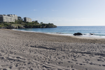 The beach of Castro Urdiales in Cantabria