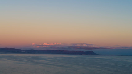 Sun Setting over Walker Bay Ocean