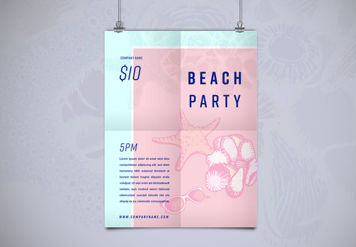 Beach Party Flyer Layout