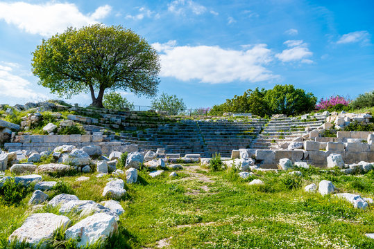 Council house (BOULEUTERION) at Teos ancient city, Seferihisar, Izmir,Turkey