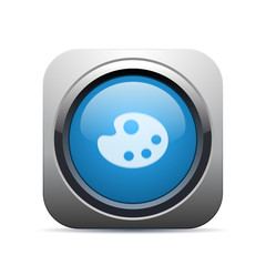 Square Push-Button - Vector