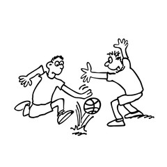 football play cartoon