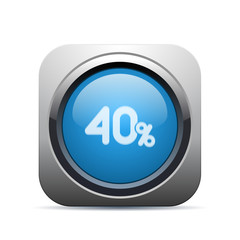 Square Push-Button - Vector