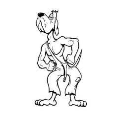 Fototapeta na wymiar Dog characters. Cartoon vector illustration.