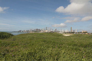 Fototapeta na wymiar Natal skyline over the dunes