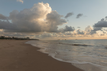 Fototapeta na wymiar Sunrise in Cabo Branco beach - Joao Pessoa (PB), Brazil