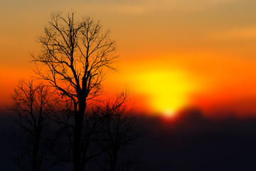 Fototapeta na wymiar Mountain landscape at sunset.