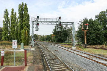 train signal gantry or bridge