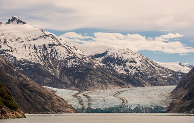 Dawes Glacier in Glacier Bay National Park-World Heritage Site