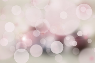 bright blurry pink grey white round bokeh for abstract background