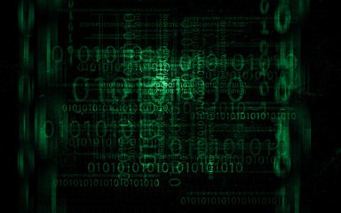 Abstract technology green background