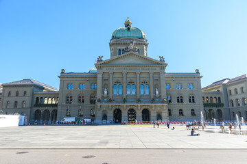 Obraz premium Historic old town in the center of Bern, Switzerland - travel destination - capital of switzerland