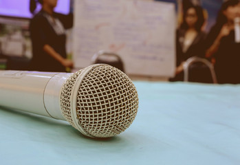 microphone on table, microphone on book, 