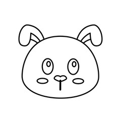 cute dog icon over white background. vector illustration