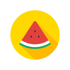 Watermelon flat icon vector