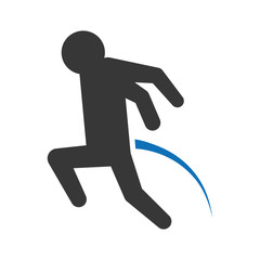 pictogram man jumping up concept, vector illustration