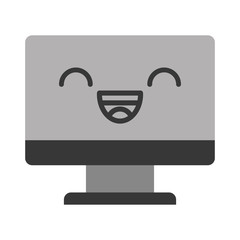 kawaii tv cartoon vector illustration graphic design