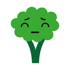 kawaii Broccoli cartoon vector illustration graphic design