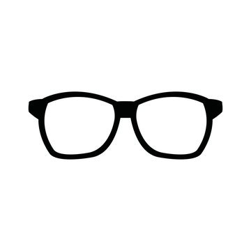 hipster glasses accessory fashion icon vector illustration