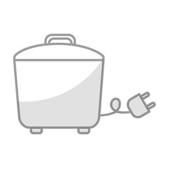 shadow rice cooker vector illustration graphic design
