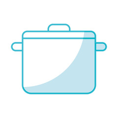 shadow Cooking pot vector illustration graphic design
