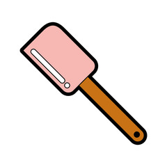 cute silicone spatula vector illustration graphic design