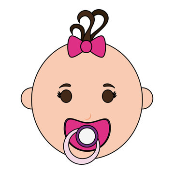 baby girl illustration icon vector design graphic sketch