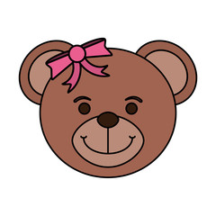 bear toy child vector illustration icon design graphic